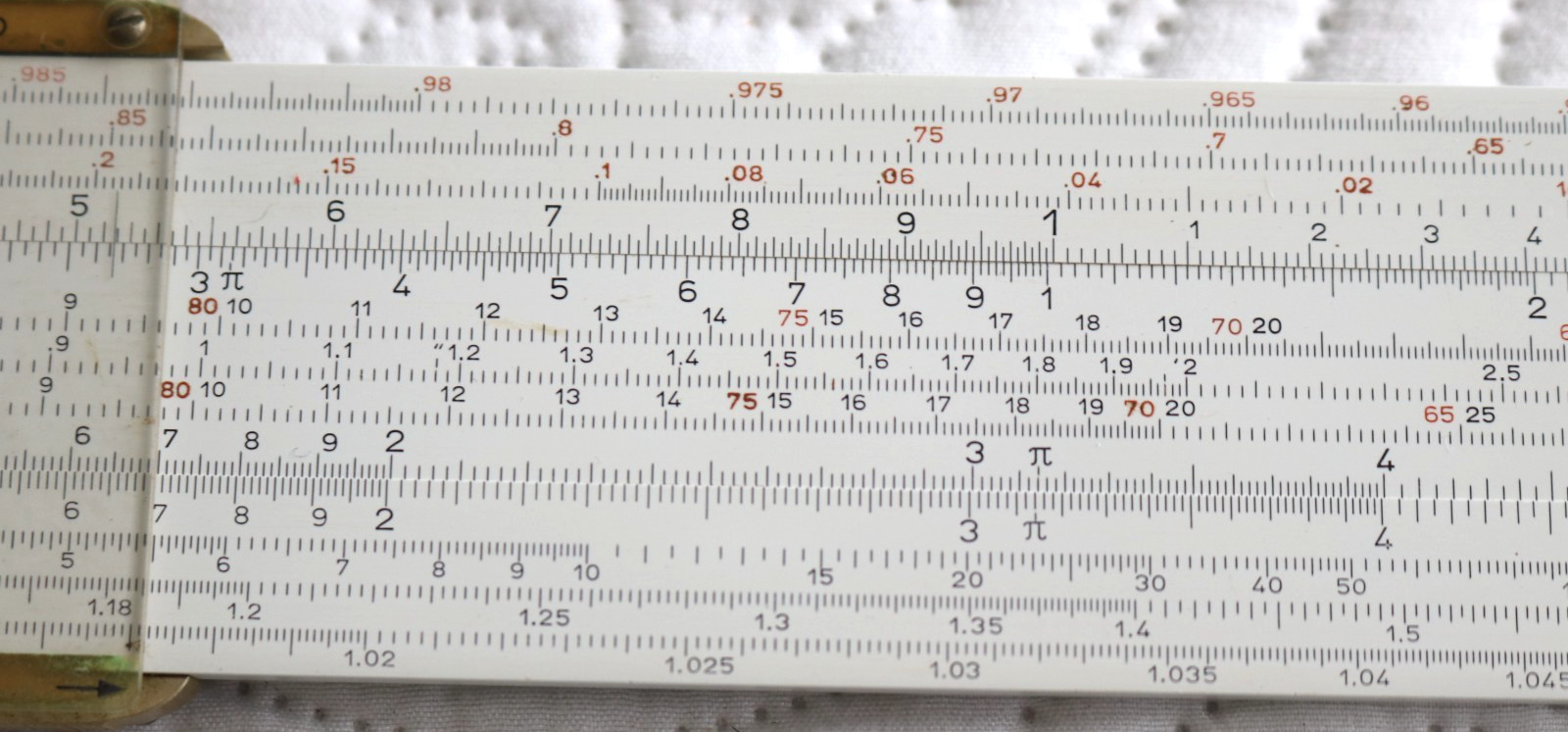 Vintage German 1960s ARISTO 0971 Hyperbolog Engineers Slide Rule Case Manual Box