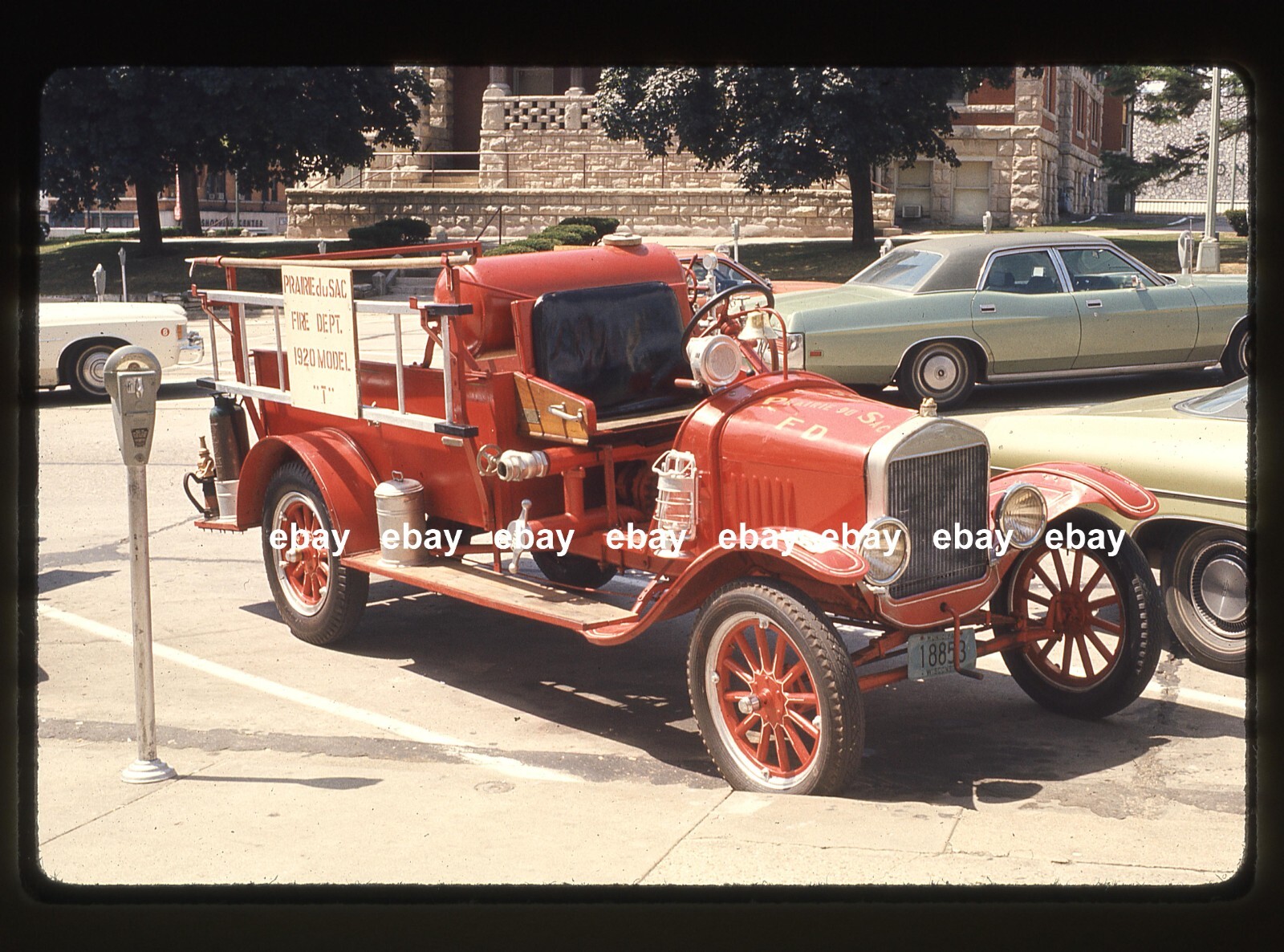 Prairie du Sac WI 1920 Model T pumper Fire Apparatus Slide