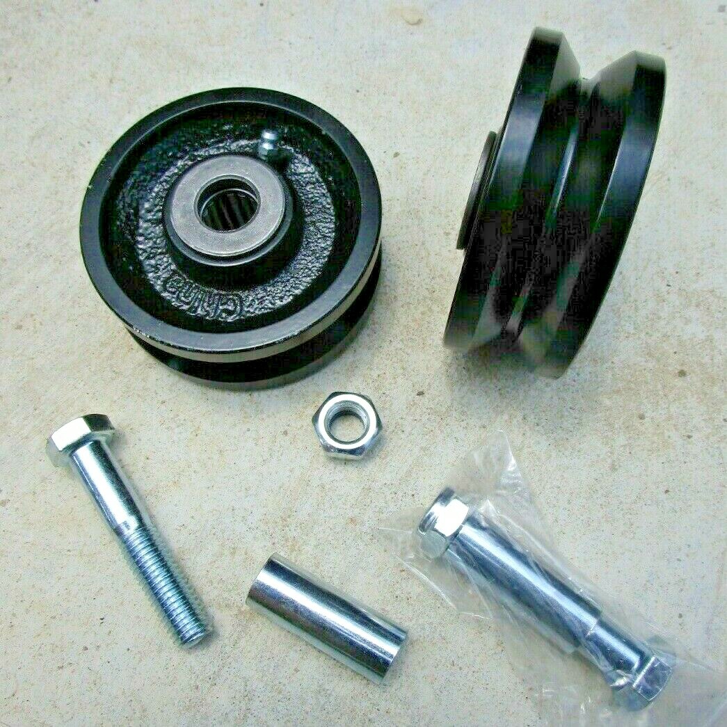 4" Cast Iron V Track Groove Wheel Roller Bearing Rolling Sliding Gates