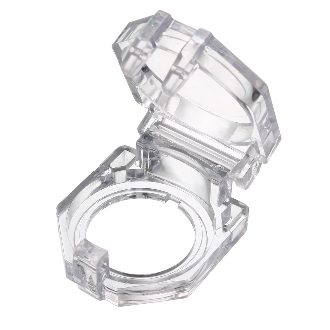 2pcs Transparent Plastic Switch Case Protector for 22mm Dia Push Button Switch