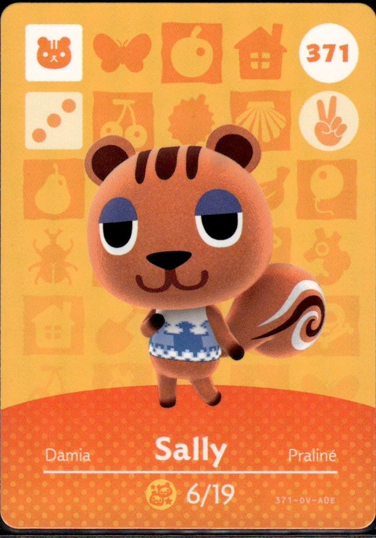 371 Sally Amiibo Card 371 Series 4 Animal Crossing Nintendo Switch NA Region