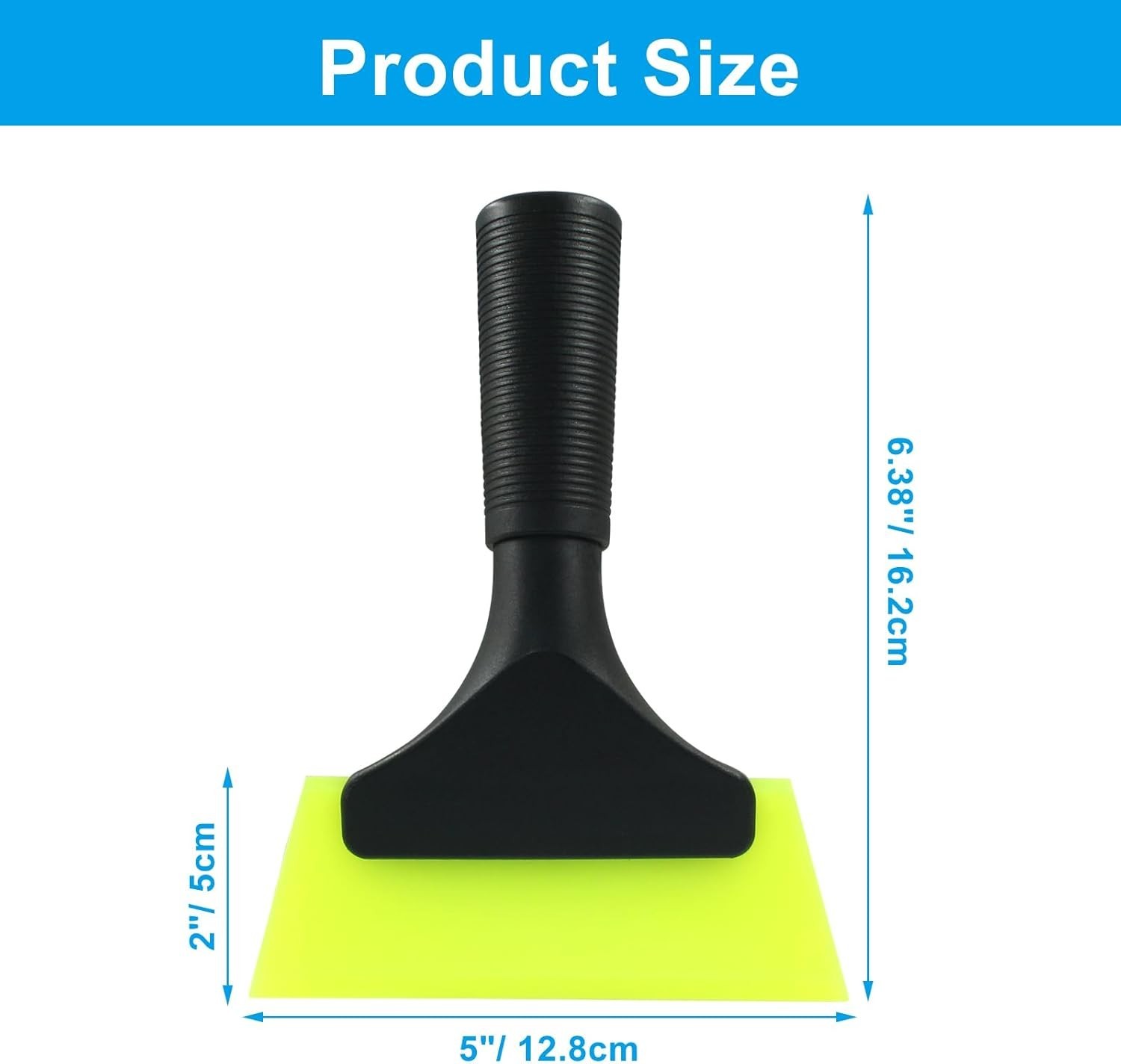2 Pcs Small Squeegee 5 Inch, Rubber Blade Window Tint Squeegee Mini Wiper for...