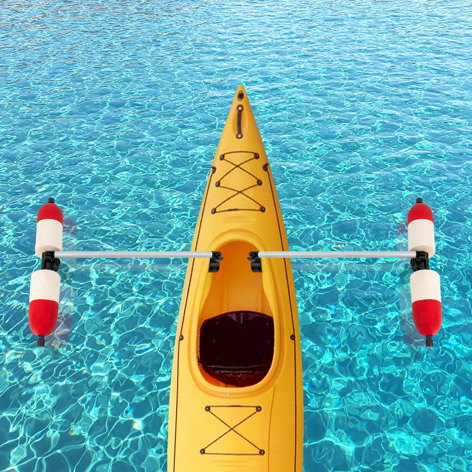 1 Pair for Kayak Canoe PVC Stabilizer System Outrigger Arms Fishing Sidekick Kit