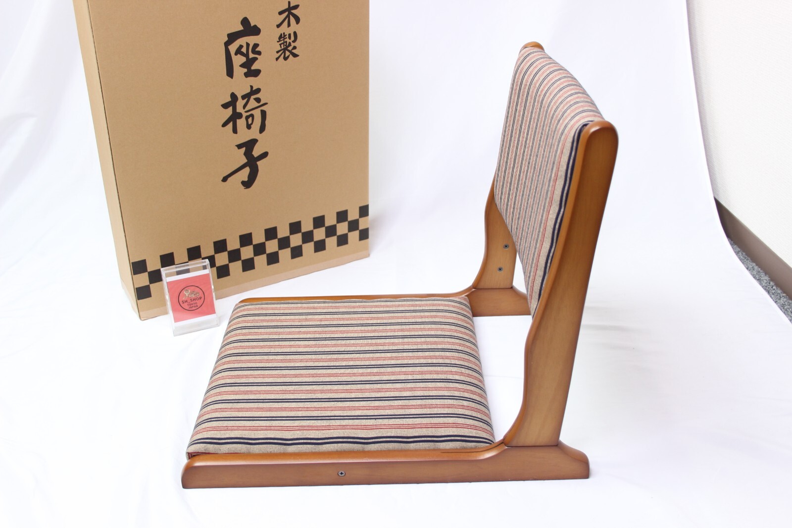 Tatami floor chair Zaisu made in Japan 1 unit W17.3 x D20.6 x H18.1 inc.
