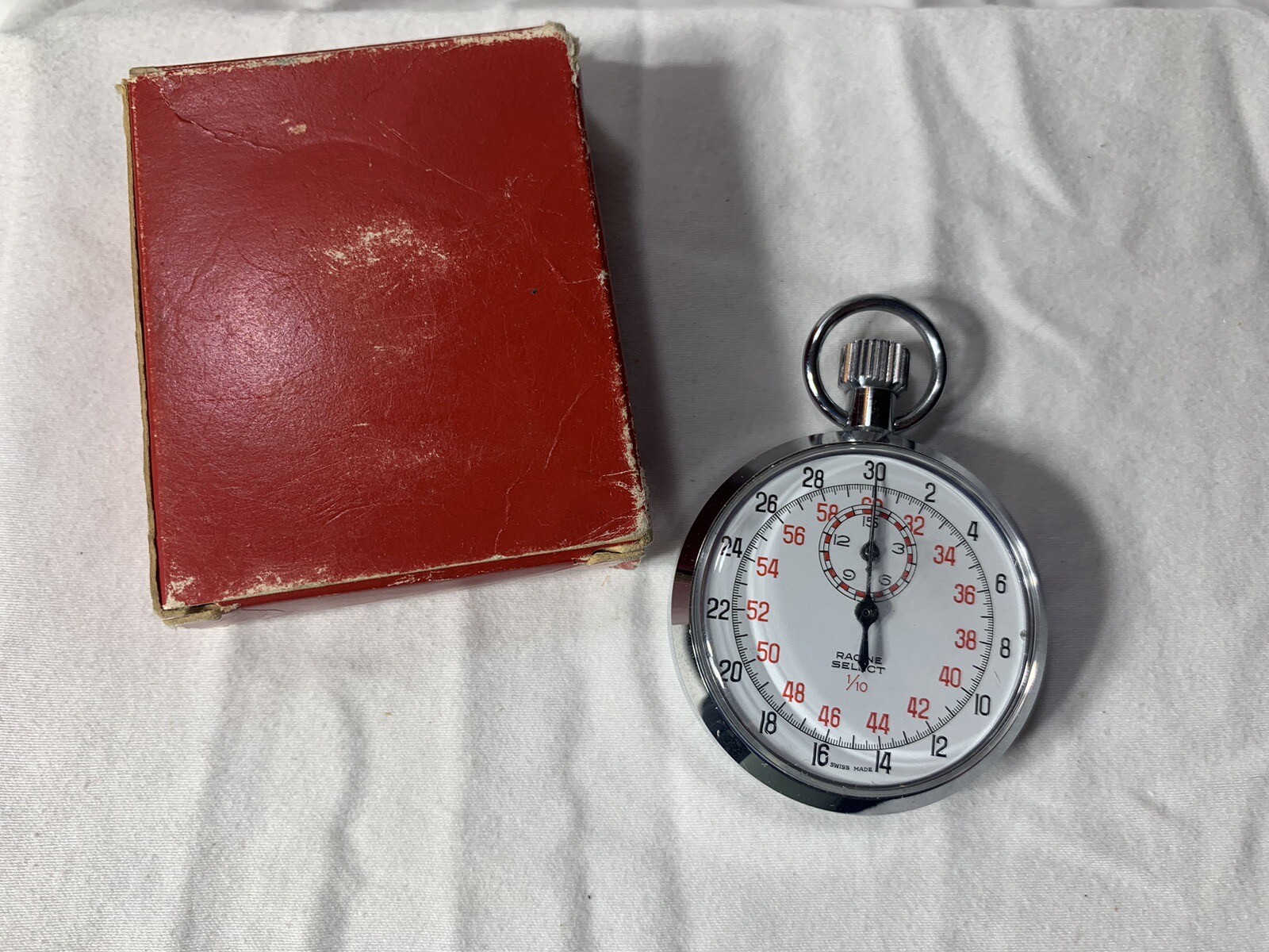 Vtg Racine Select 1/10 Swiss Made Stopwatch