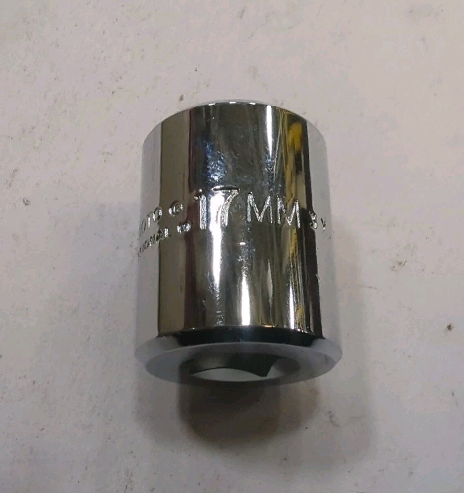 New PROTO J5217MH Socket, Chrome, 6 Point, 17mm USA Made
