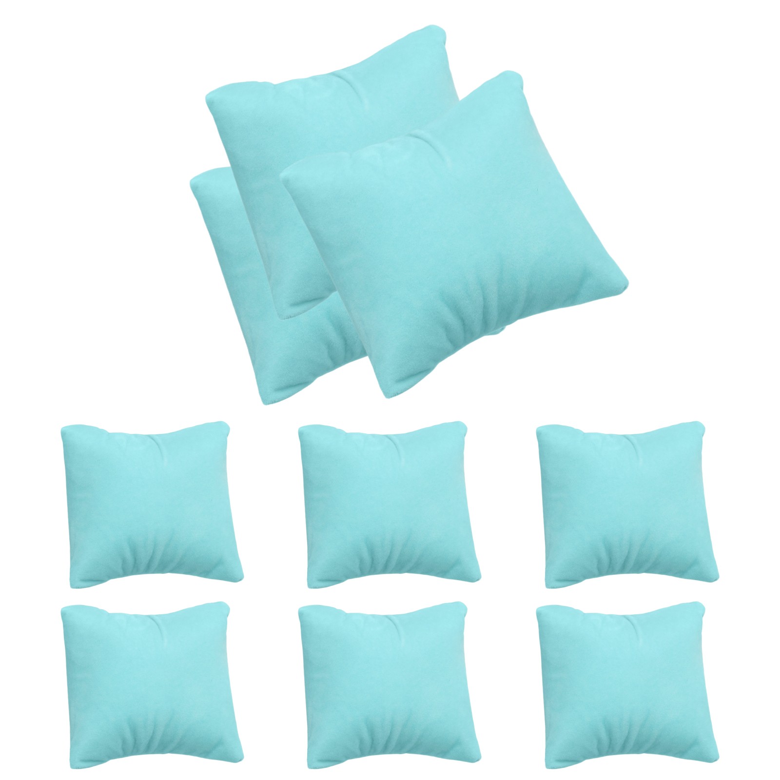 12pcs Velvet Bracelet Watch Pillow Jewelry Display Pillow for Bracelet Blue
