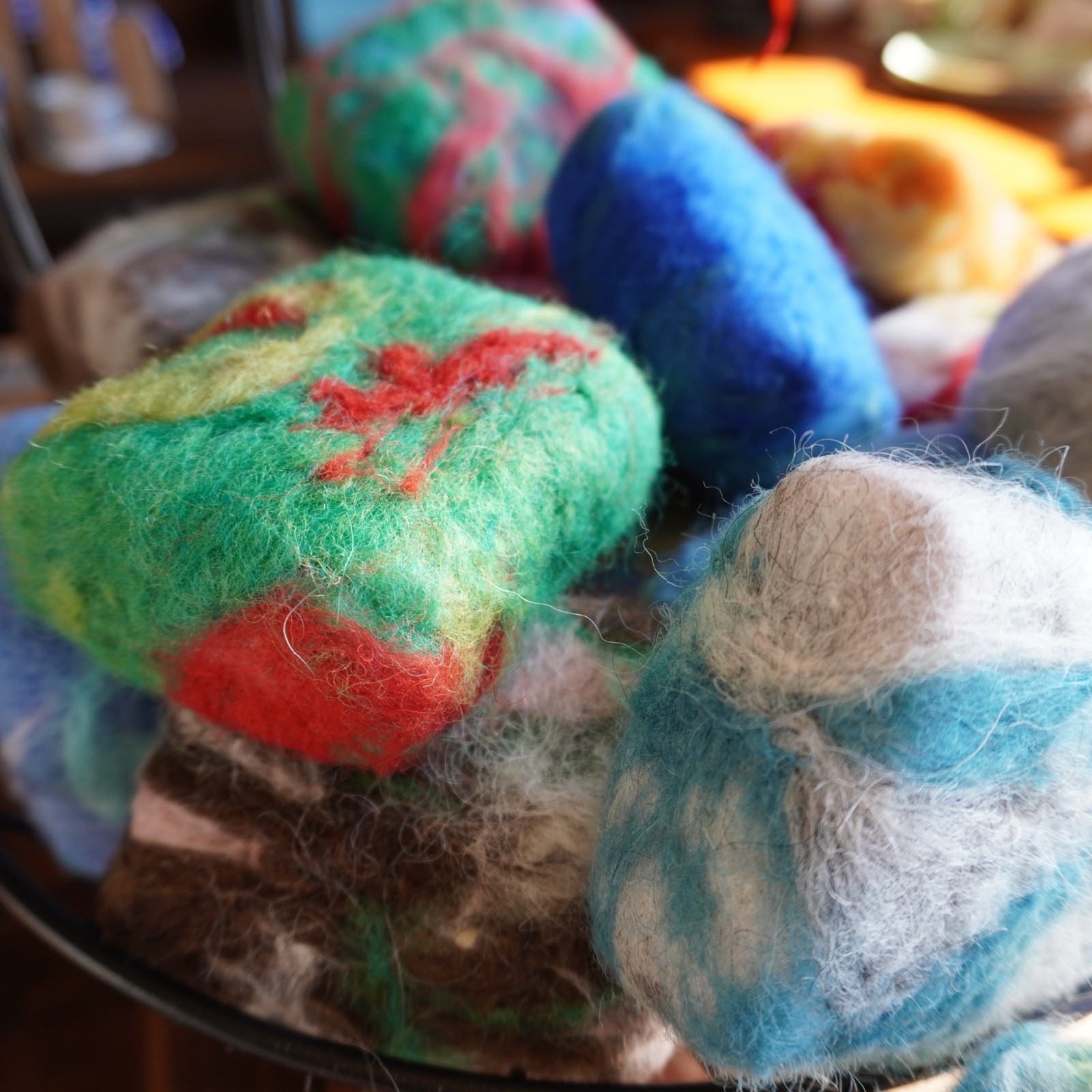 Artisan Felted Amish Farm Soap Wool from Iceland Natural Handmade Small Batch
