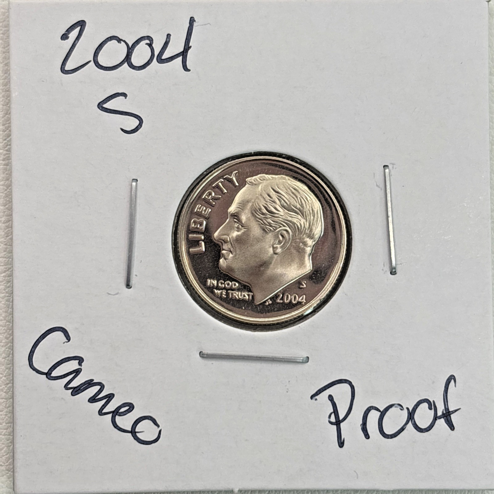 2004-S Roosevelt Dime Cameo PROOF (Brilliant Uncirculated) San Francisco Mint