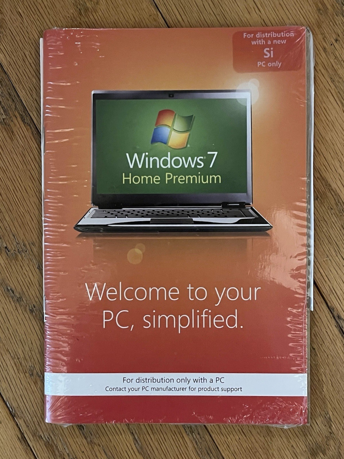 Microsoft Windows 7 Home Premium For Distribution With New Si PC Only New Sealed