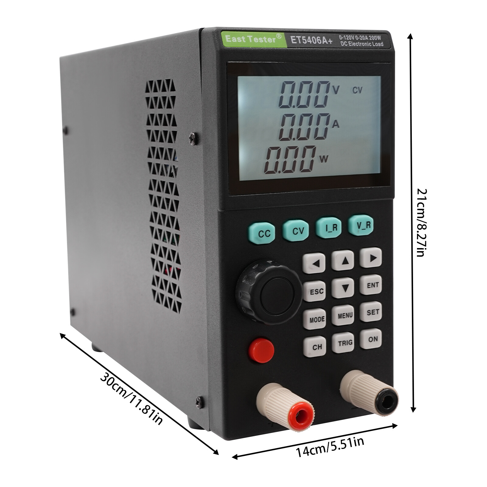 Electronic Load Tester, Dc Load Testers, 0-120v 0-20a Battery Tester Lcd Segment