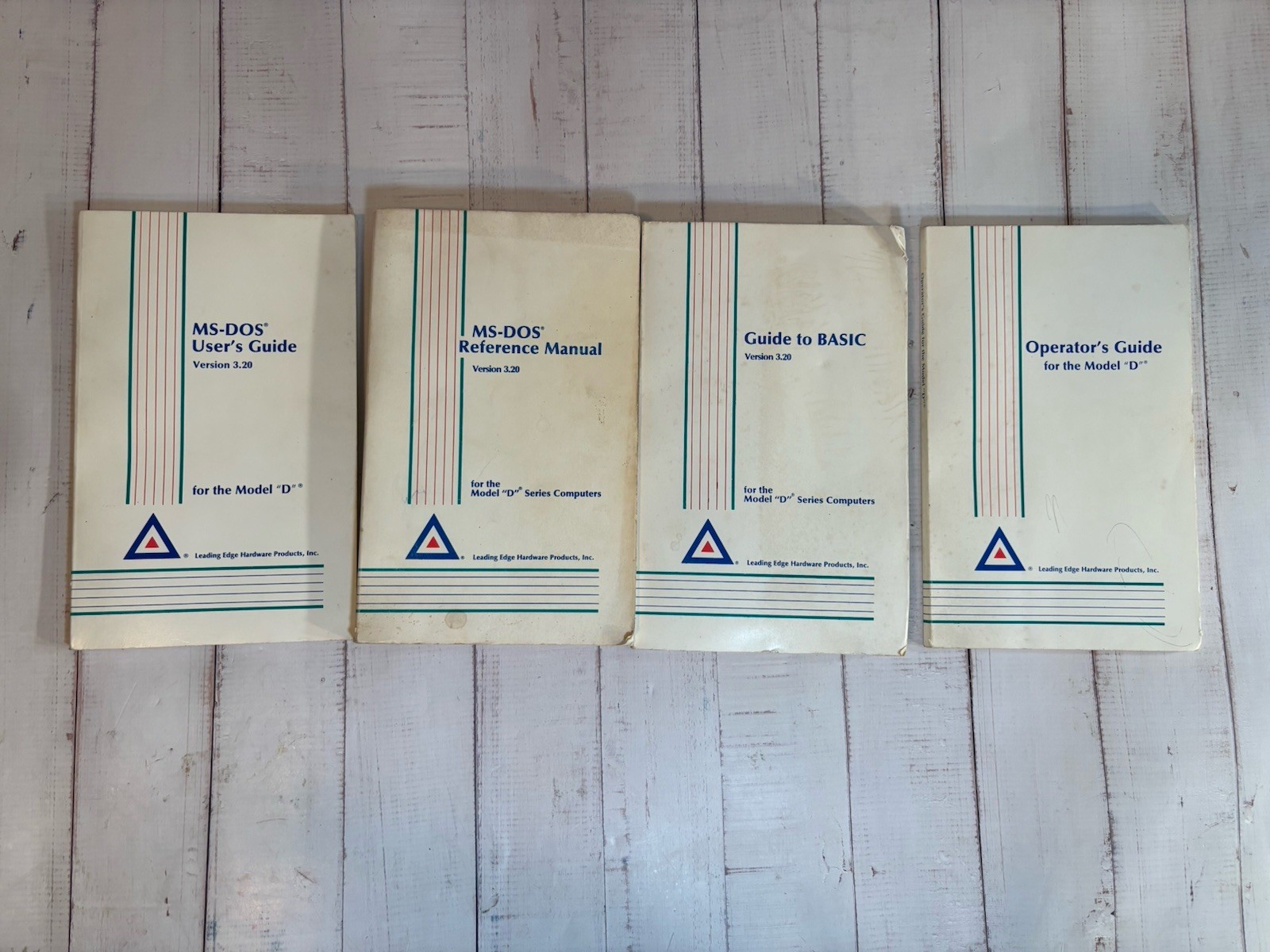 Vintage Leading Edge Model D PC Manual Lot MS-DOS 3.20 BASIC Operator Guide