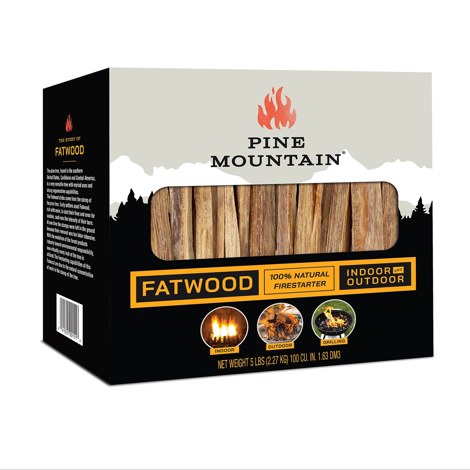 StarterStikk 100% Natural Fatwood Firestarting Sticks, 5 Pound Natural Firest...
