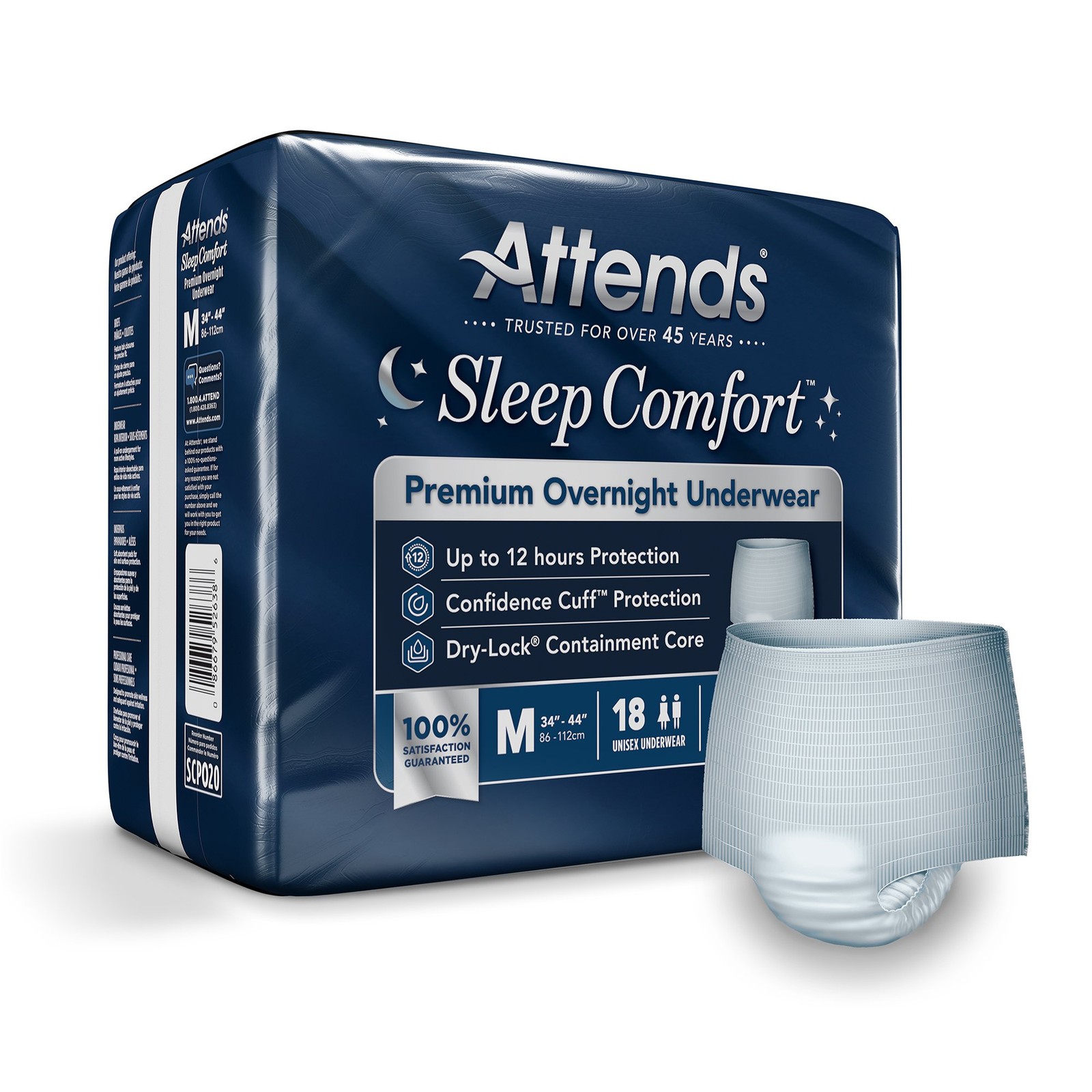 Attends Disposable Underwear Medium 74 72 Ct