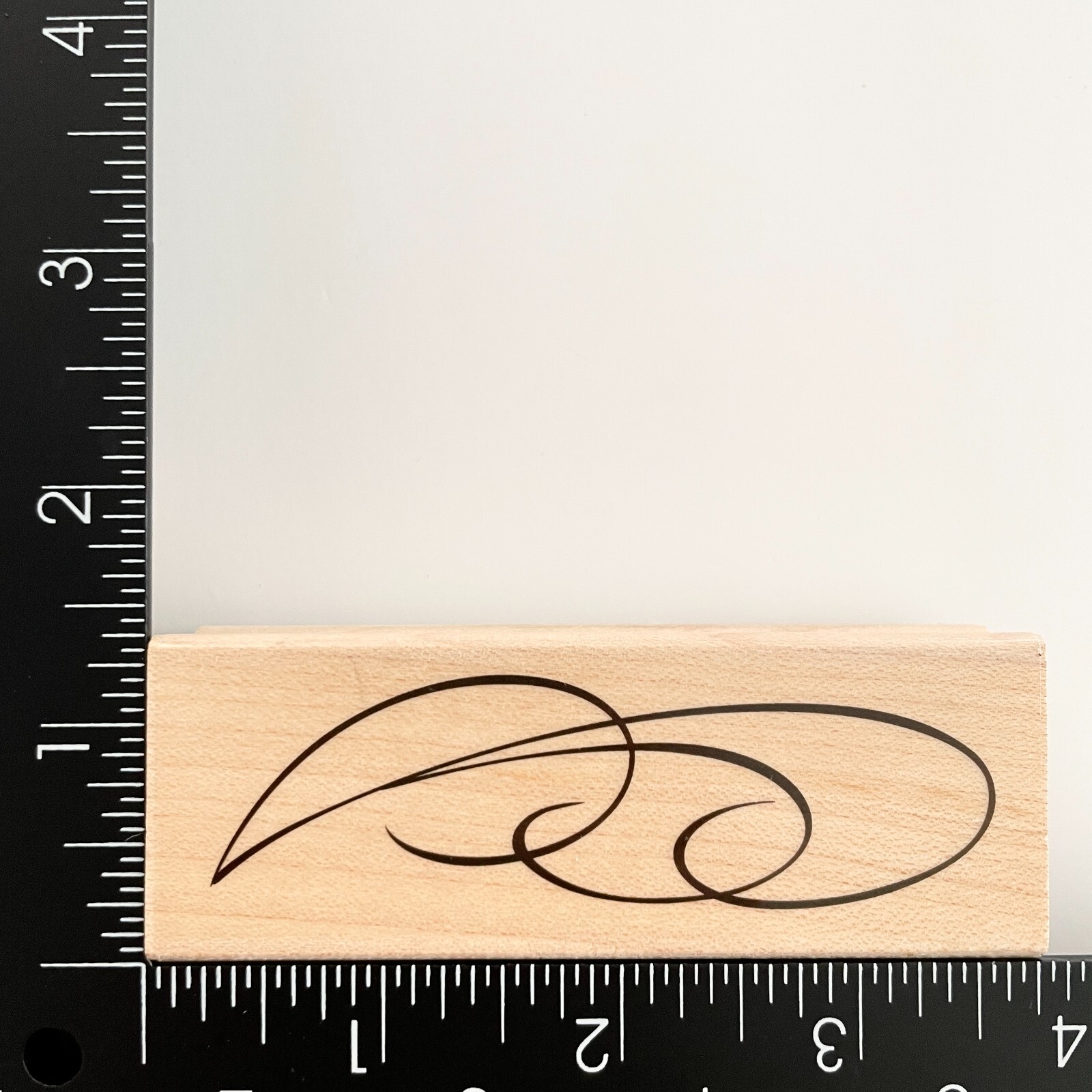 Hero Arts Flourish Wing F4295 Wood Mounted Rubber Stamp