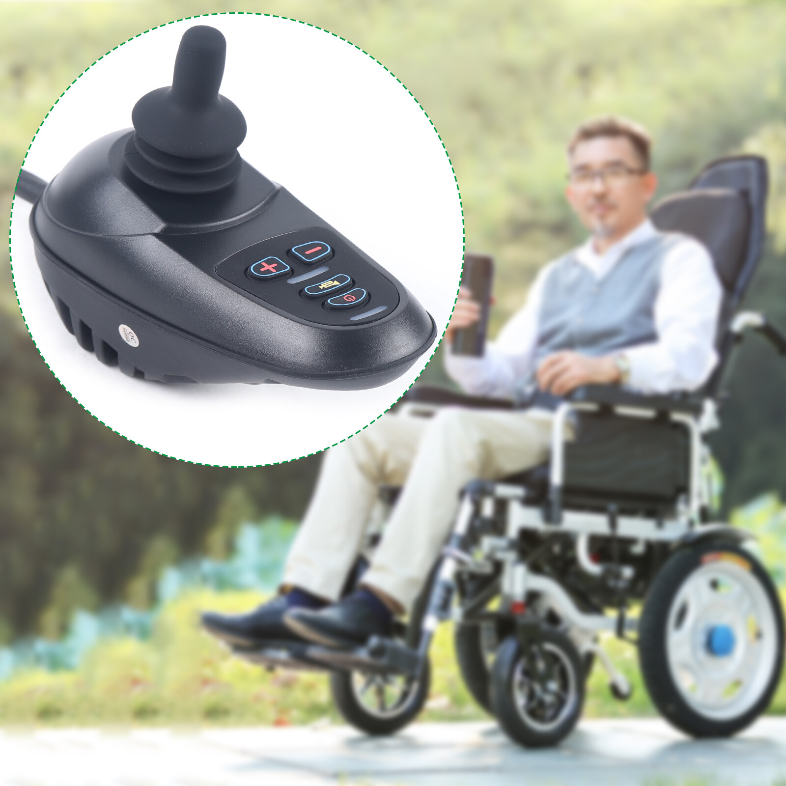 Waterproof Electric Power Wheelchair Controller Part Accessories 4 Keys Joystick