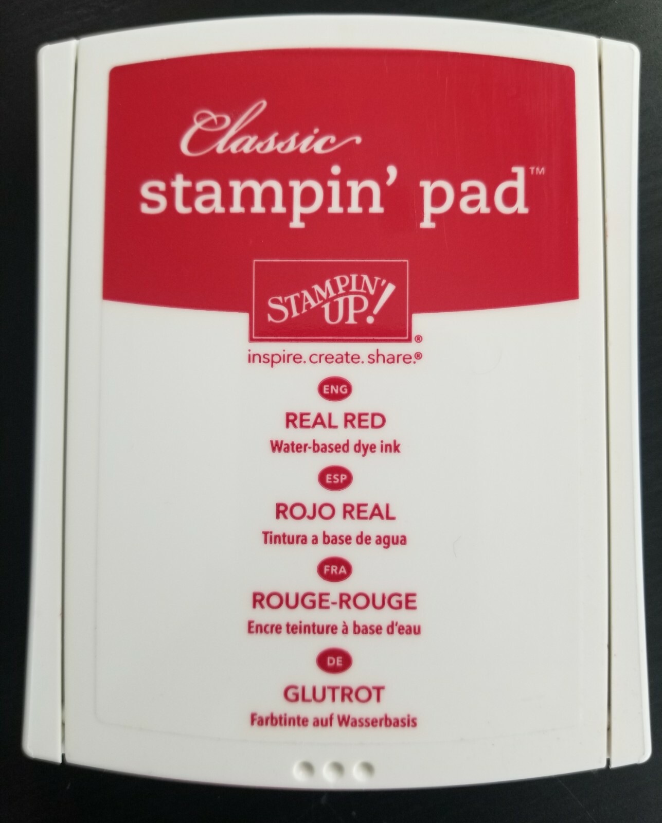 STAMPIN UP Ink Pads, Real Red, Crumb Cake, Daffodil Delight, Bermuda Bay, Wasabi