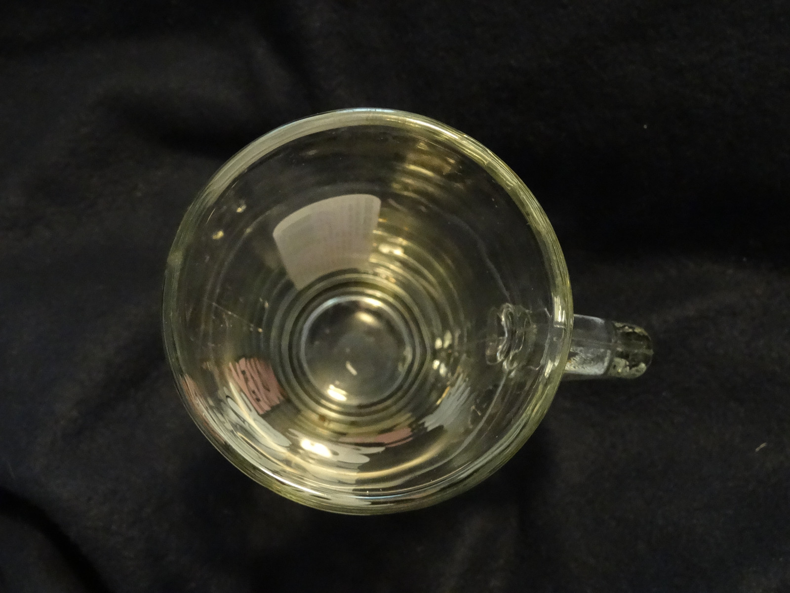 Walt Disney Cartoon Mickey Mouse Mug Stein Clear Glass EUC