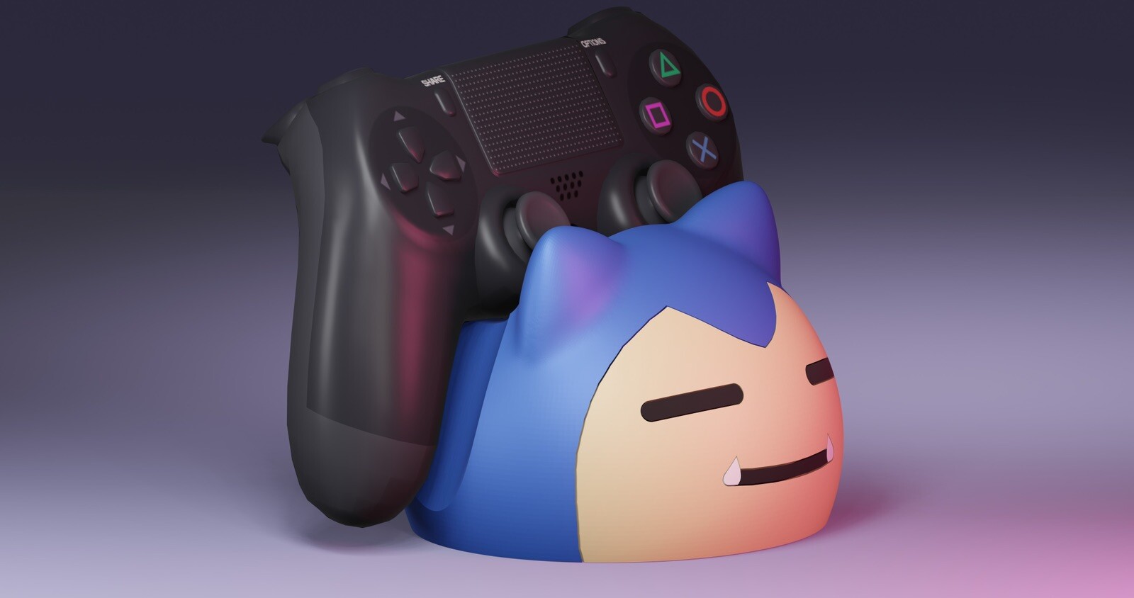 Snorlax Controller Stand | Controller Holder | Phone Holder | Game Room Decor