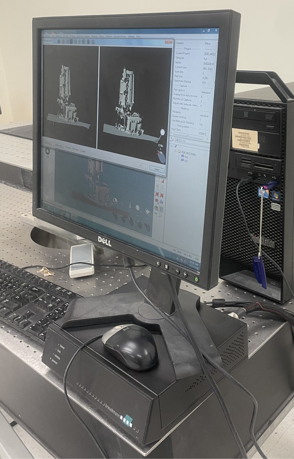 Breuckmann smartSCAN-HE 4MP Structured Light 3D Scanner