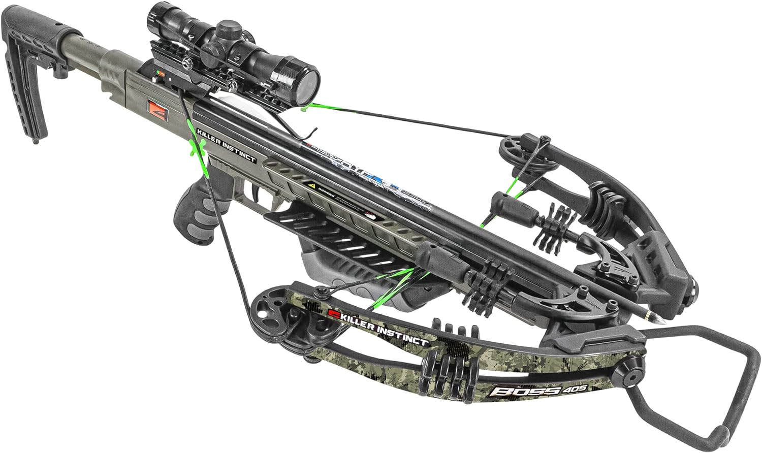 Boss 405 Crossbow Pro Package with 4X32 IR-W Scope, Rope Cocker, String Suppress