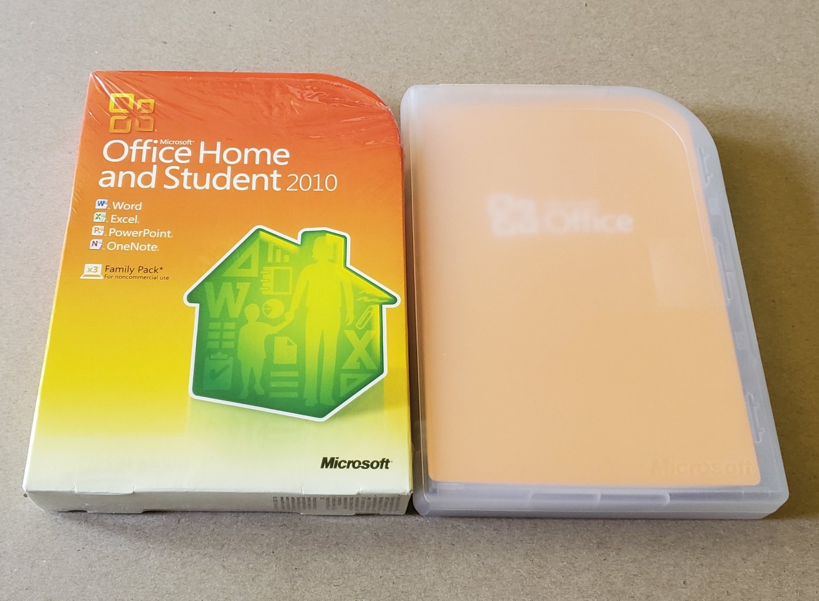 Microsoft Office Home and Student 2010 Family Pack 3 PC Word Excel PowerPoint