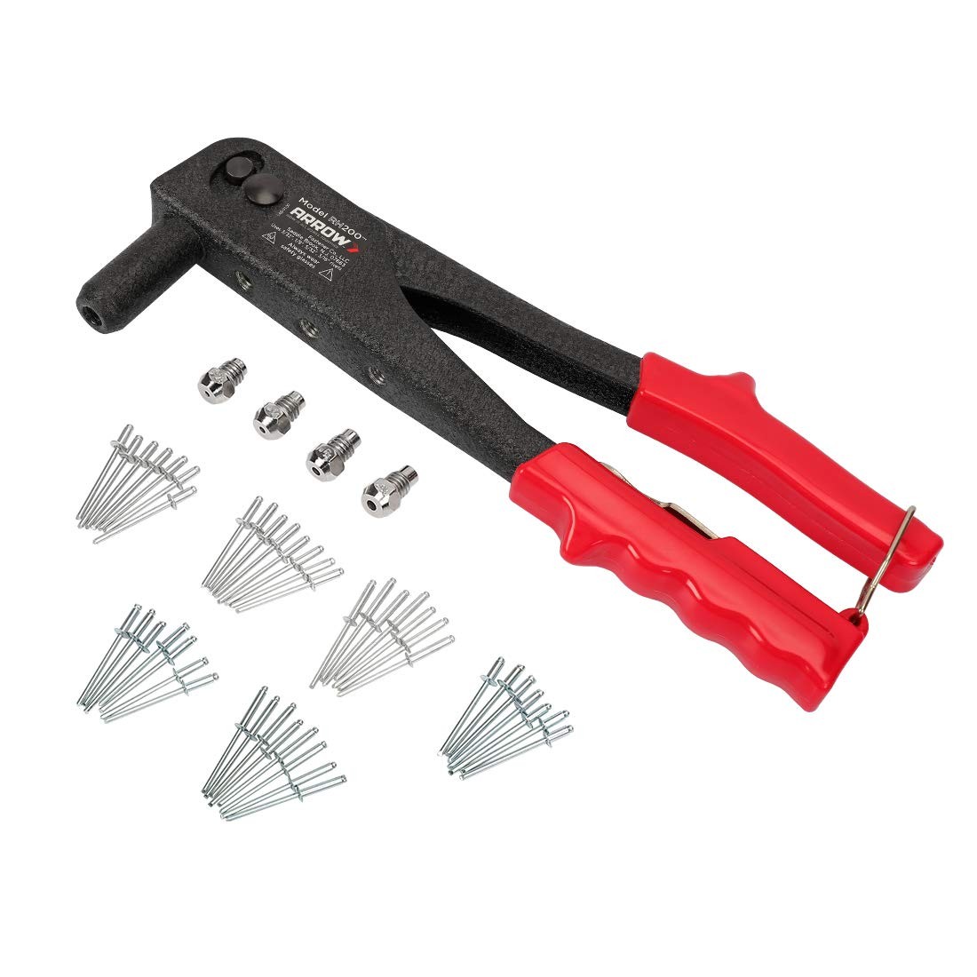 Arrow Heavy Duty Riveter Kit, Professional Pop Rivet Gun with Assorted 120 Rivet