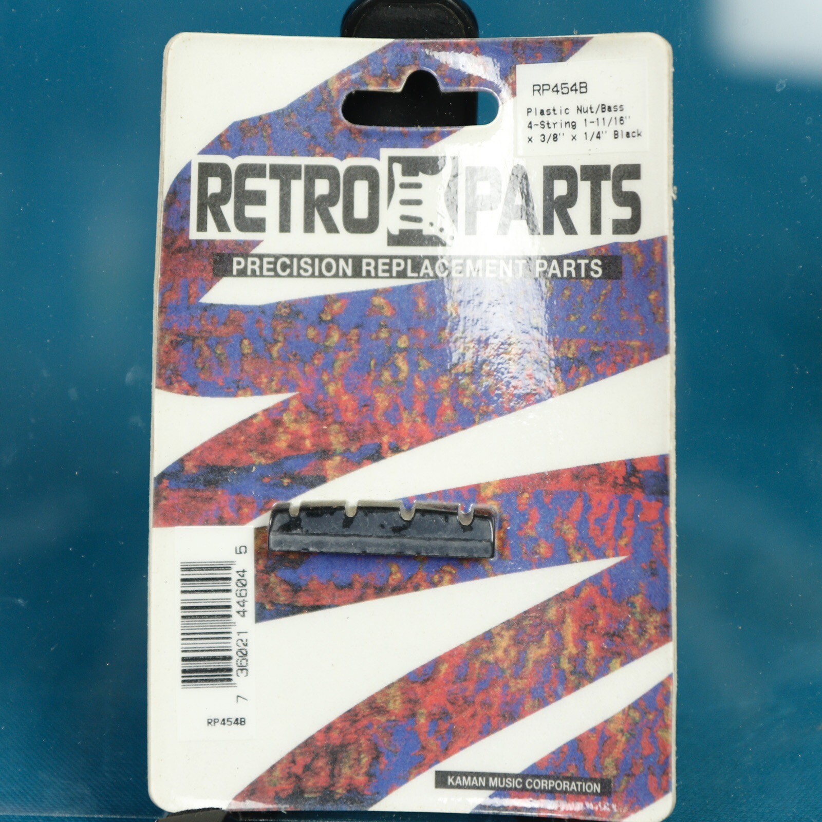 NOS Retro Parts RP454B Black Plastic Nut for Bass: Luthier Retirement