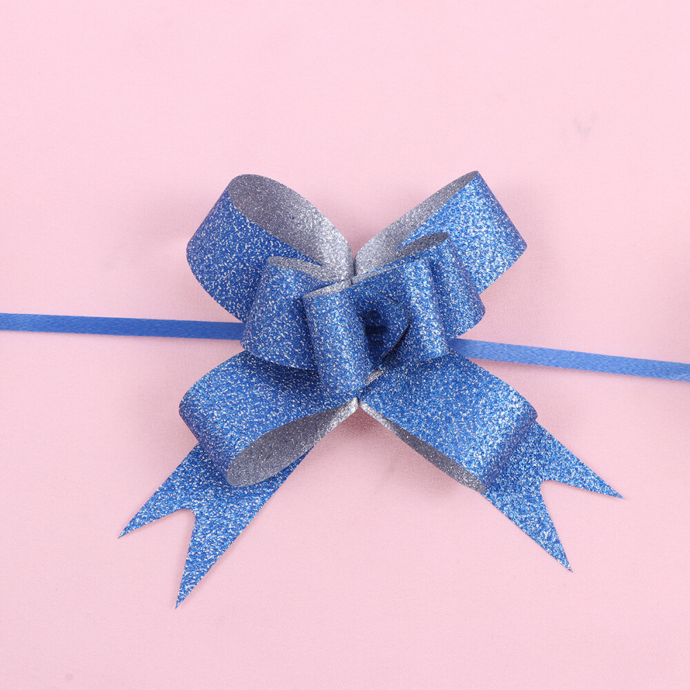 100PCS Pull Bows Gift Wrapping Bows Wreath Bows Metallic Gift Bows