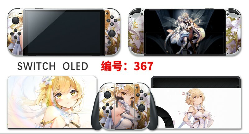 Vinyl Decal Skin Sticker Protector for Nintendo Switch OLED Anime Girl #367