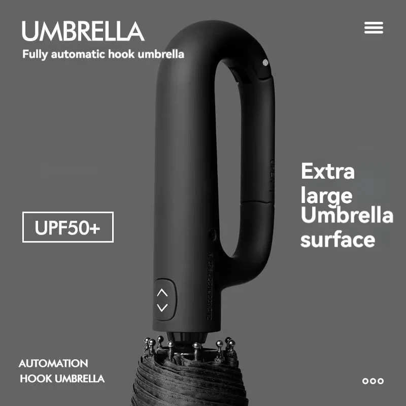 Extra-large reinforced UV-resistant windproof rainproof fully automatic rotating