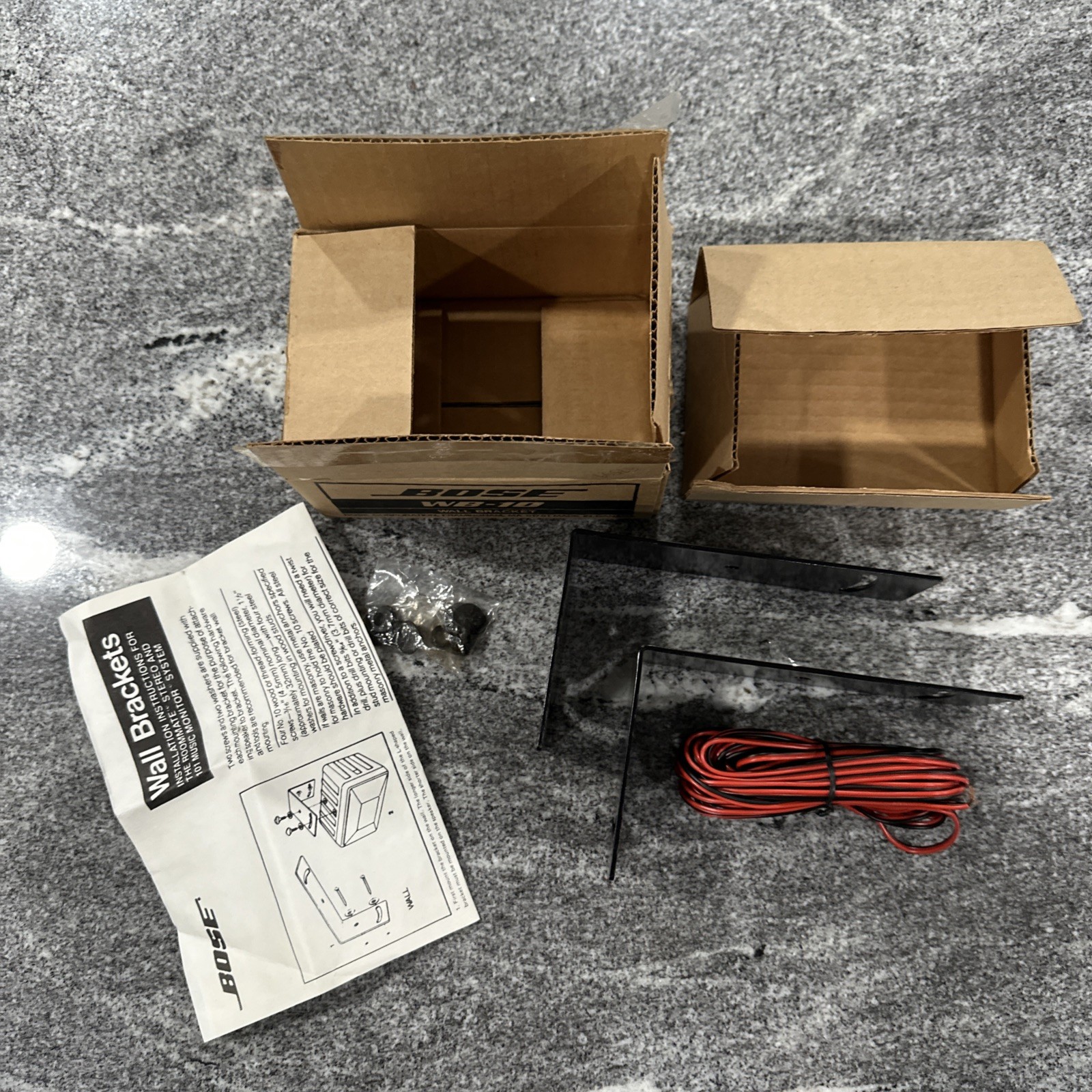 Bose WB-10 (BLACK) Wall brackets for Bose Model 151 speakers PAIR READ