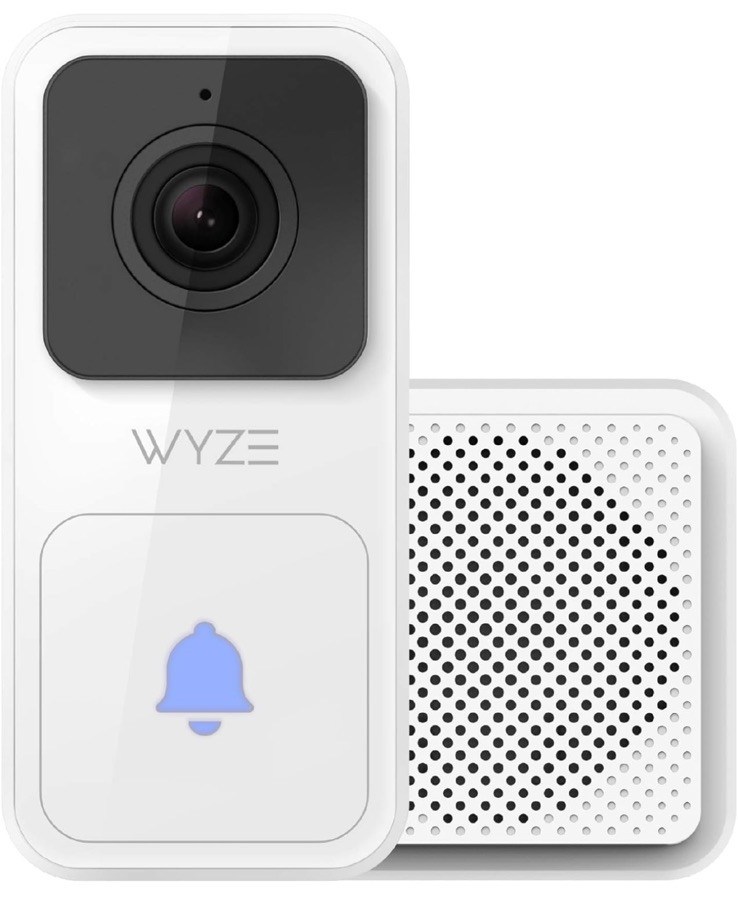 WYZE Video Doorbell with Chime (Horizontal Wedge Included), 1080p HD Video