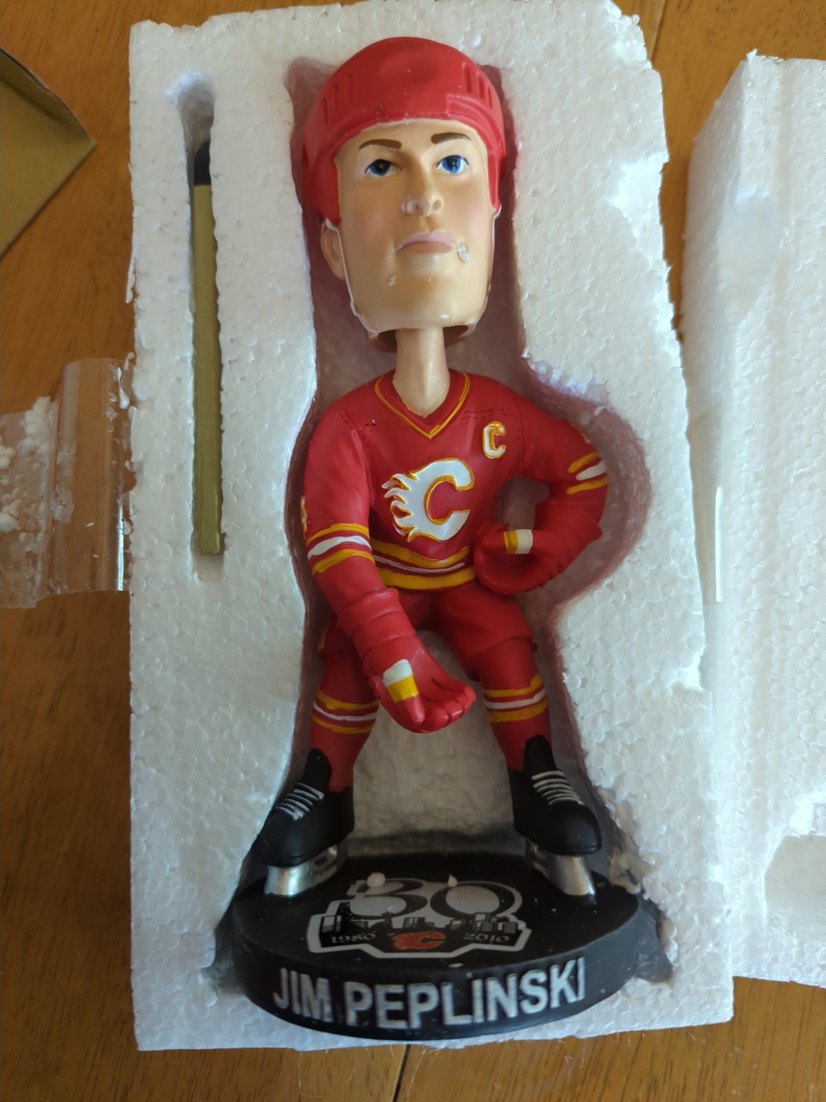 Jim Peplinski Calgary Flames 2009 30th Year Bobblehead NIB Never Displayed