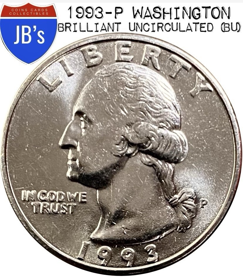 1993-P Washington Quarter 25c - BRILLIANT UNCIRCULATED (BU)