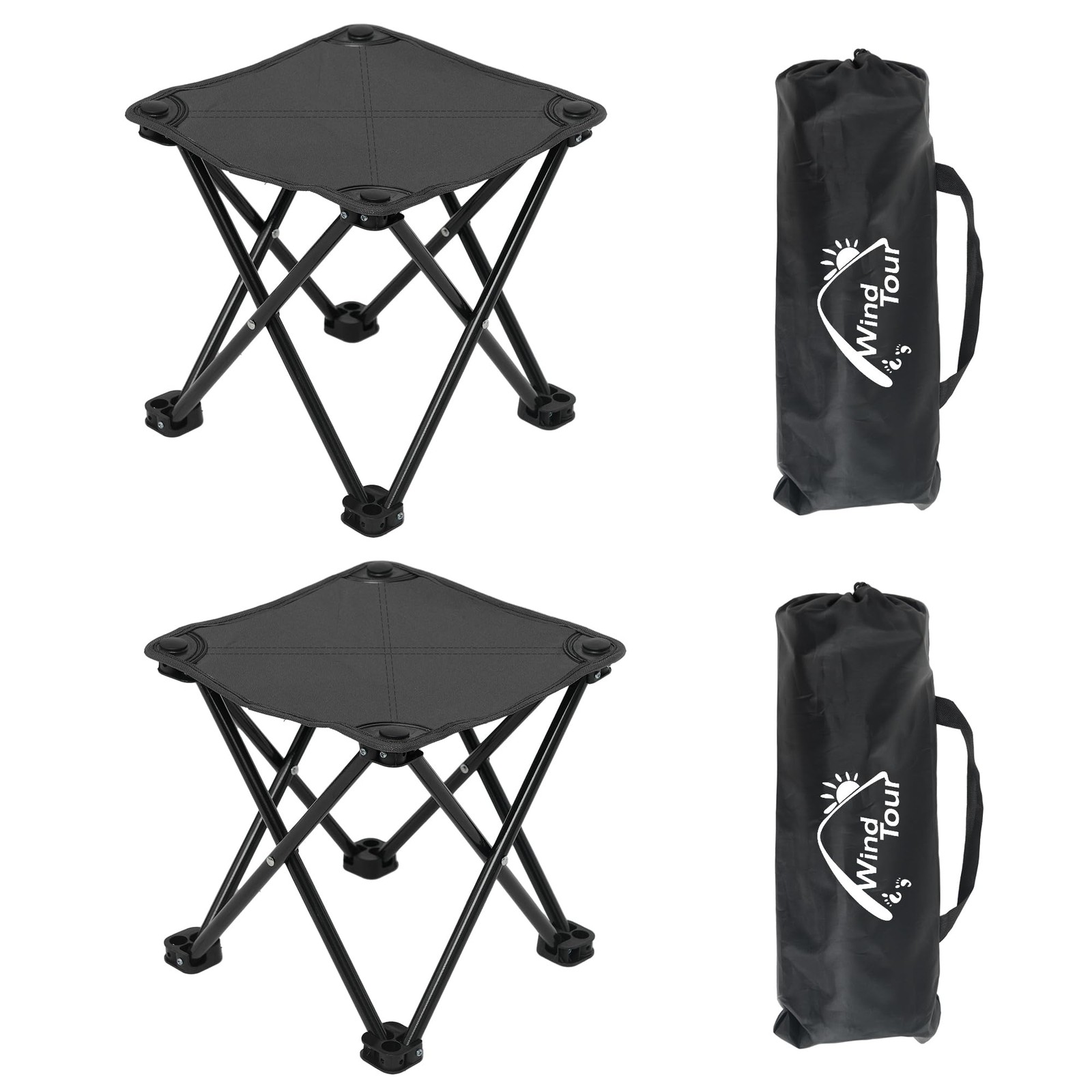 Wind Tour Portable Folding Camping Stool Outdoor Camping Lightweight Samll Ch...