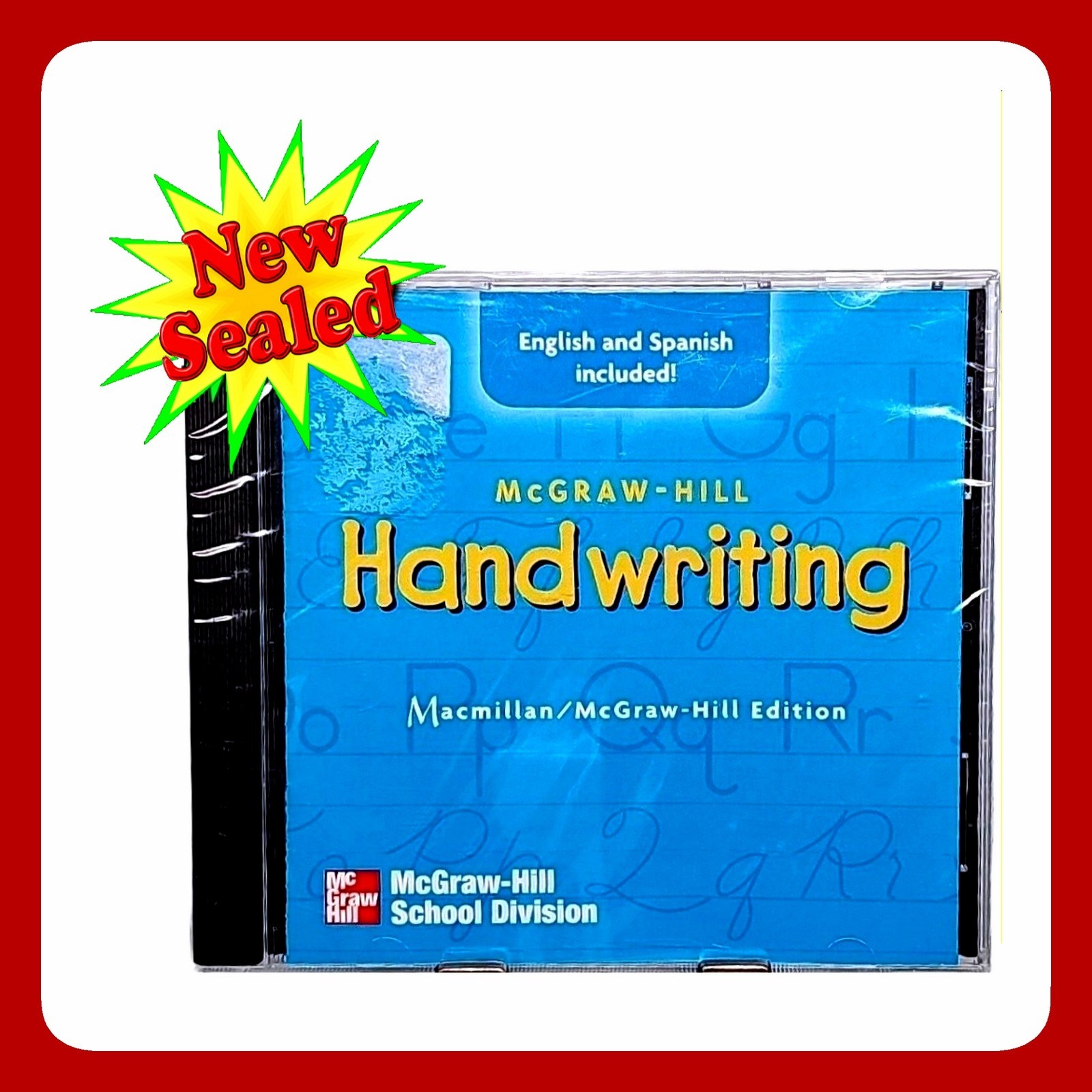 McGraw-Hill Handwriting CD-ROM Bilingual PC Mac 0022451641 School Division New