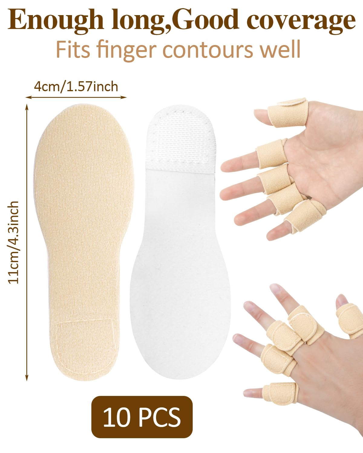 10pcs Castor Oil Pack Wrap for Fingers, Reusable Castor Oil Compress Pack for...
