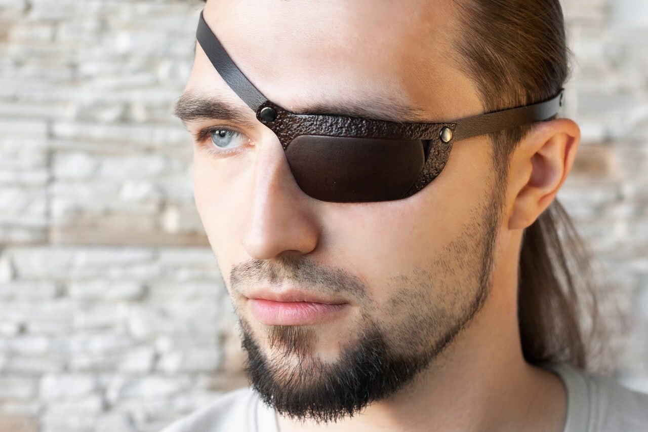 Leather Eye Patch, Eye Patch, One Eye, Man Eye Patch, Woman Eye Patch, Eye Mask