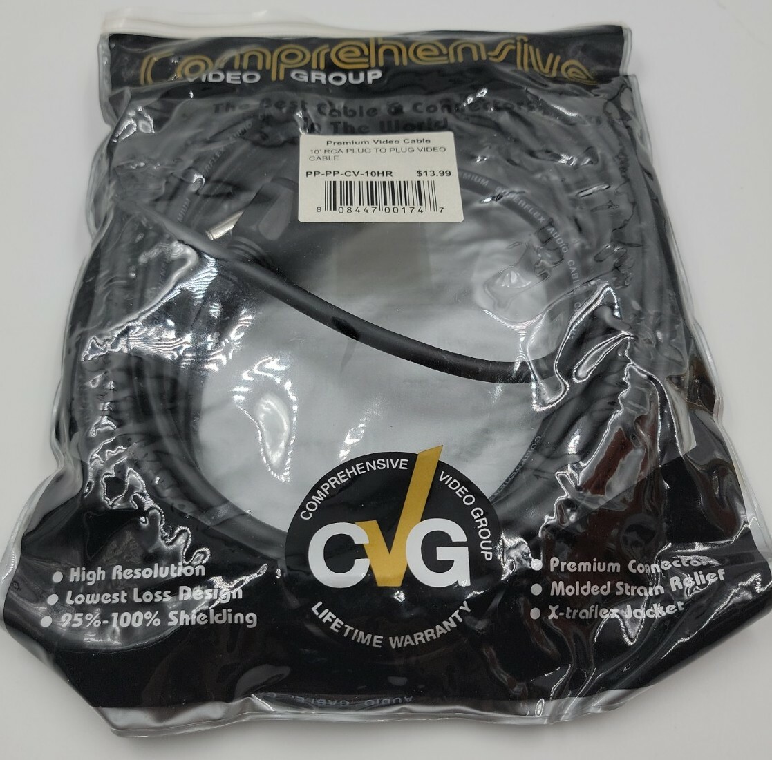 Comprehensive PP-PP-CV-10HR RCA plug to RCA Plug Video Cable 10FT - NEW