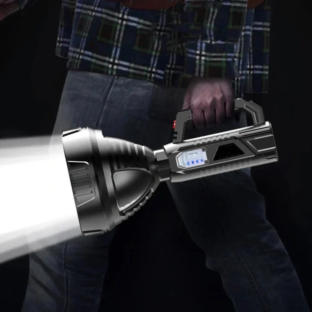 Super Bright LED Spot Light Searchlight Rechargeable Hand Torch Work Light Lamp*