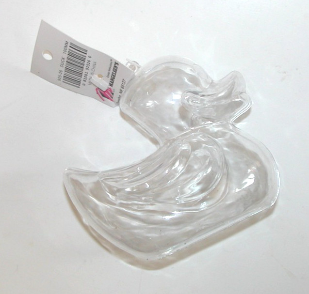 NEW NWT Clear Fillable Duck Easter Spring