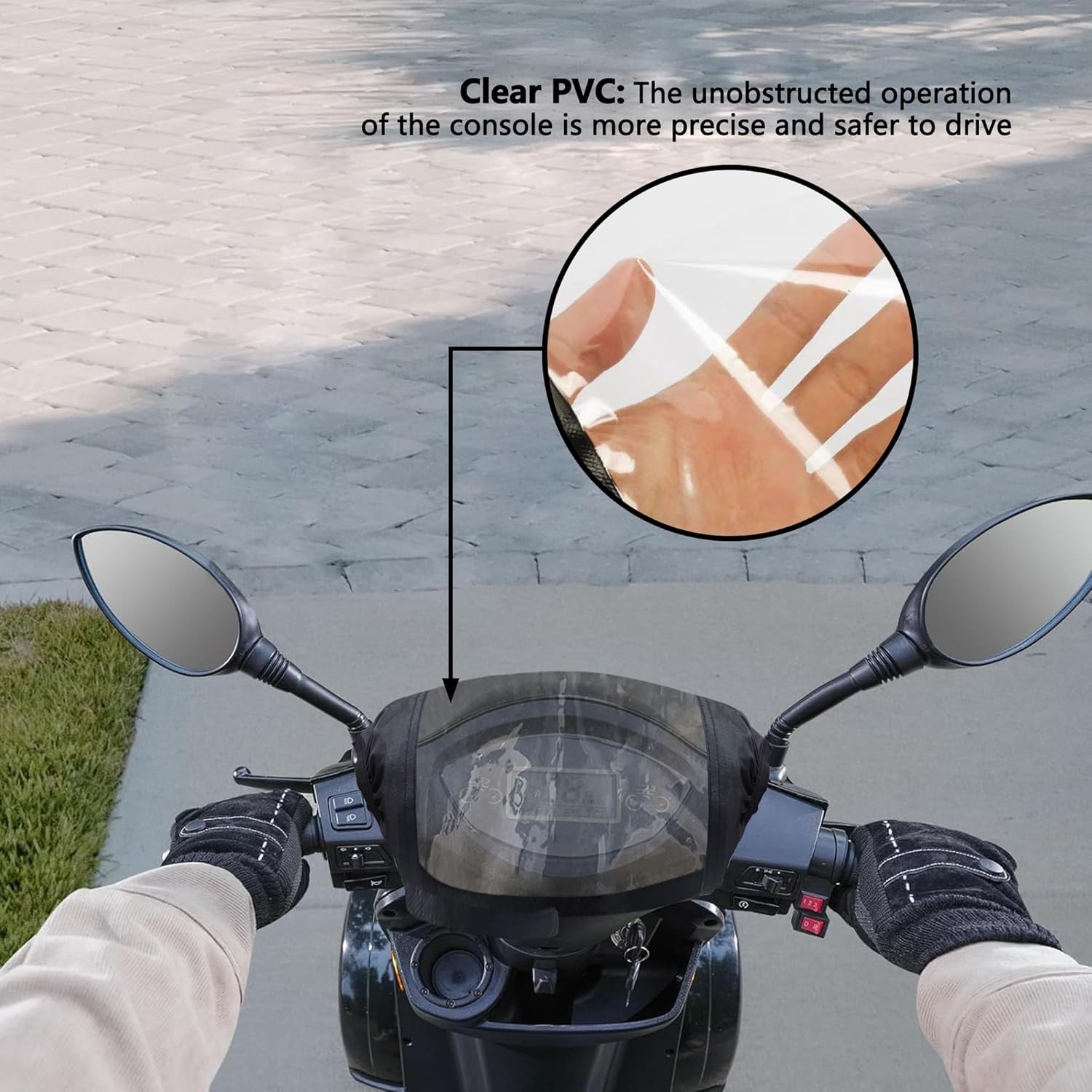 Mobility Scooter Control Panel Cover Waterproof Tiller Dash Board Accessory Part