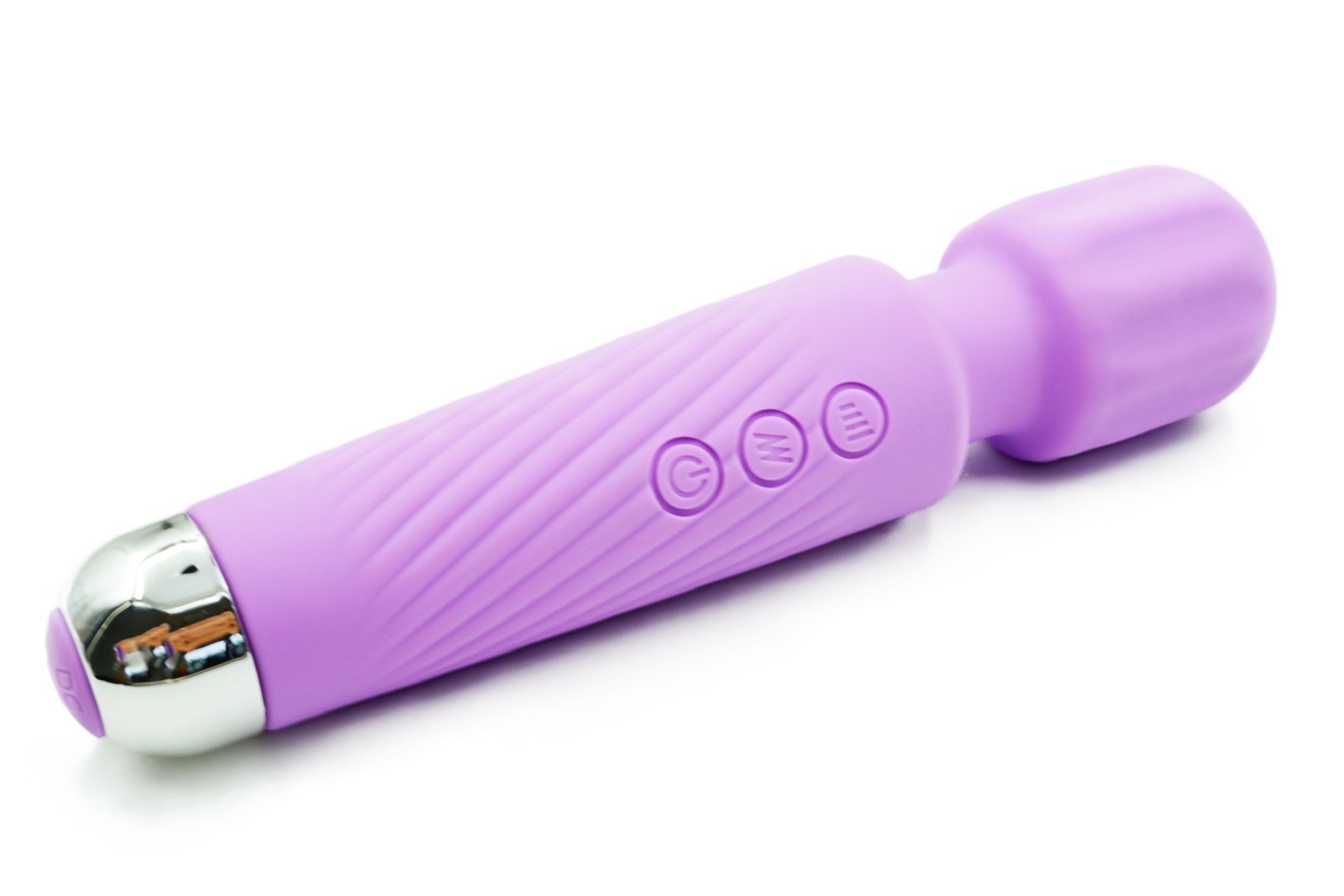 Waterproof Purple Wand Massager Quiet Rechargeable Muscle Relief Tool