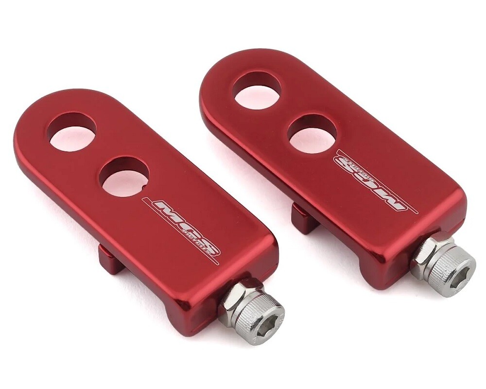 MCS BMX 3/8" (10mm) Chain Tensioners PAIR RED