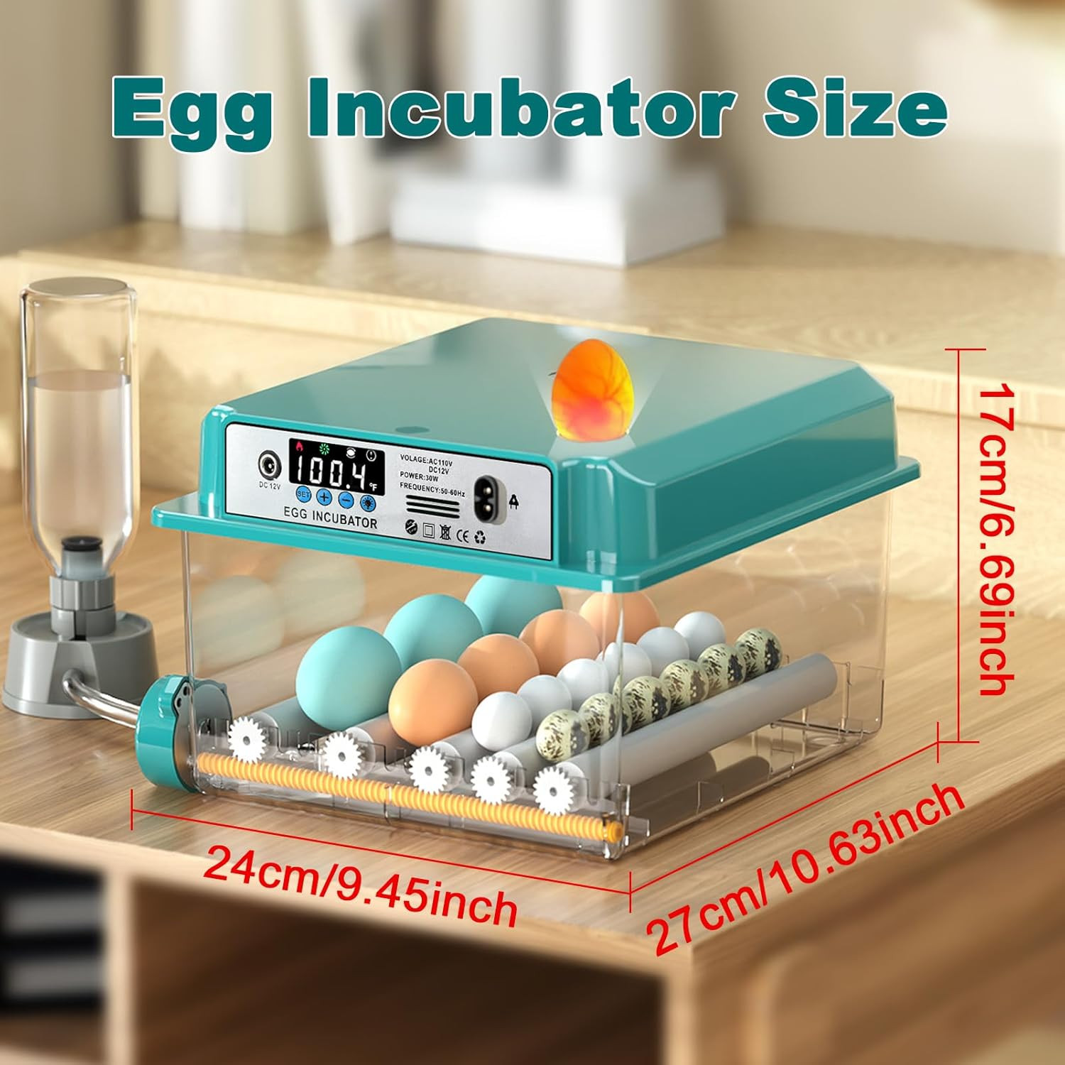 16 Eggs Incubators for Hatching Eggs, Egg Incubator with Automatic Egg Turning a