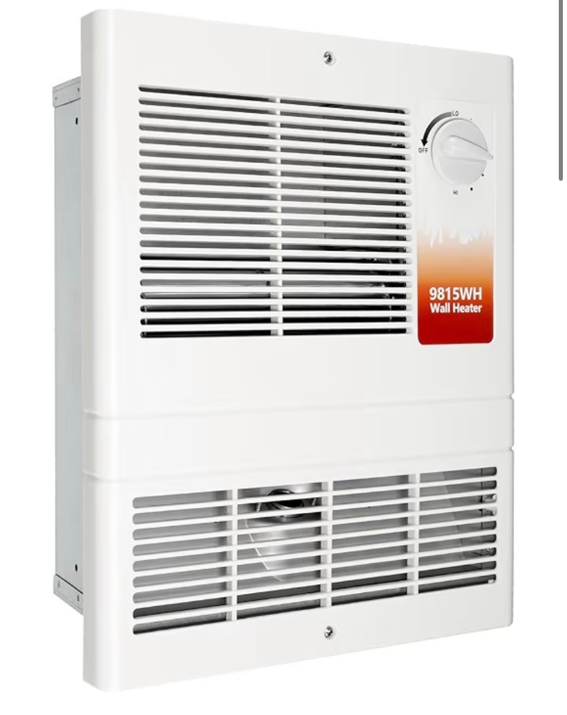 9815WH Large Capacity Electric Wall Heater with Built-in Adjustable Thermostat