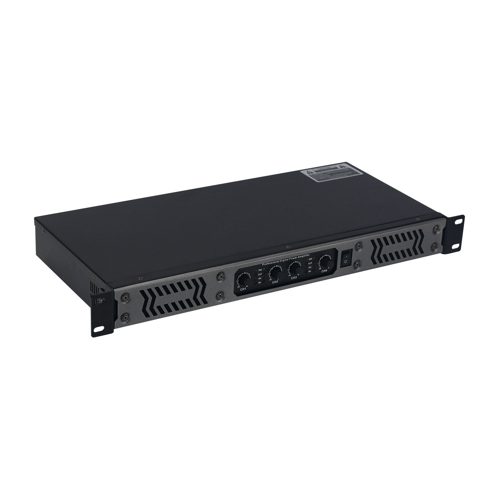 Portable 700Wx4 4Ch Digital Power Amplifier 1U High Power Pure Rear-stage
