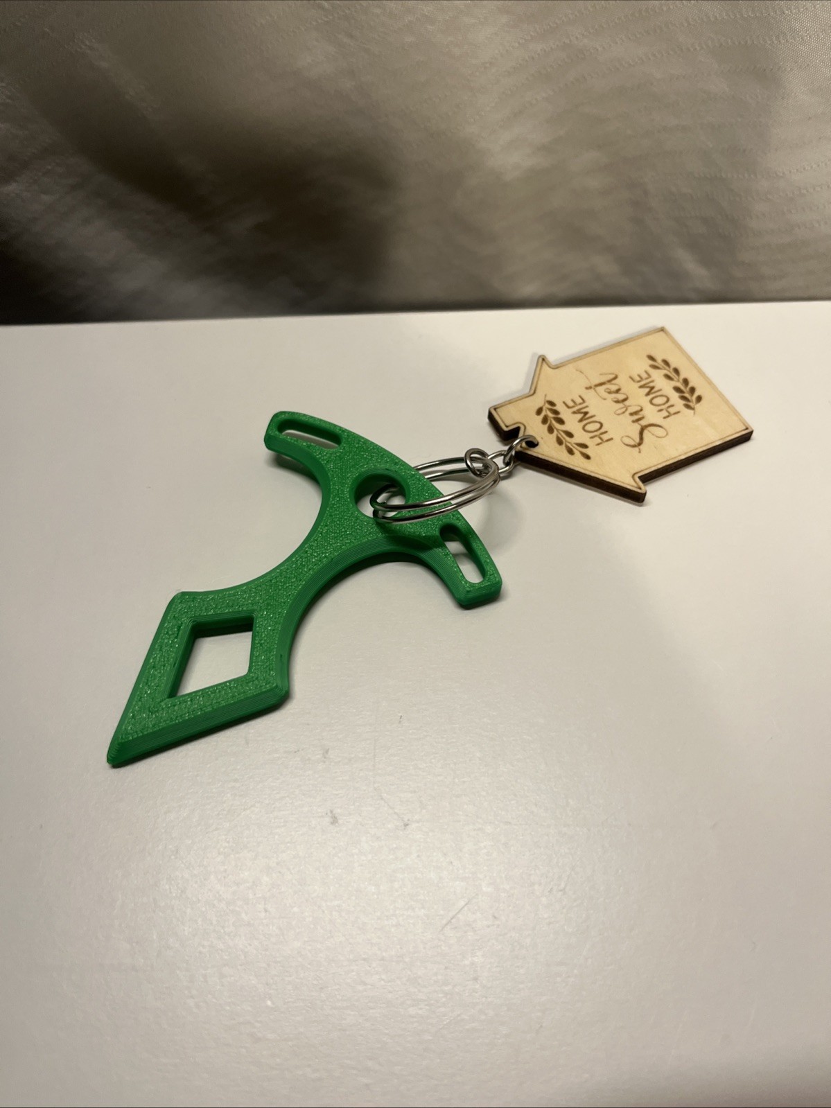 EDC Keychain Boat Anchor Model Tool - Green Undetectable Defense- Undetectable