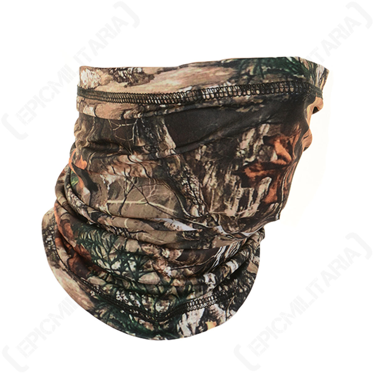 Multi Function Face Neck Scarf  Gaiter Mask - Forest Camo - One Size Fits All